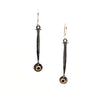 Forged Vintage Nail Earrings with Rubies