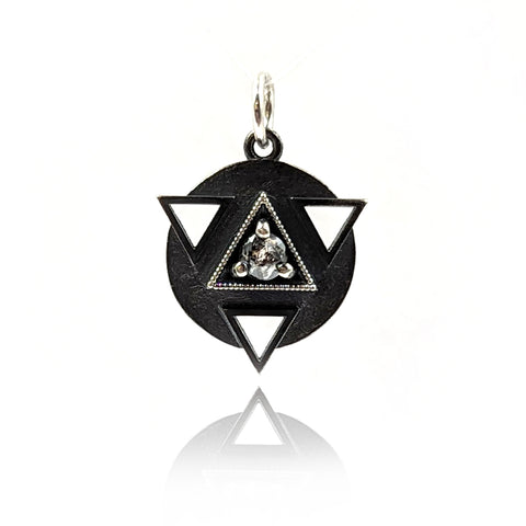Circle With Triangles Charm