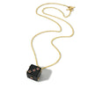 Sapphire and Onyx Dice Necklace