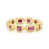 Ruby Cube Eternity Band