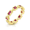 Ruby Cube Eternity Band