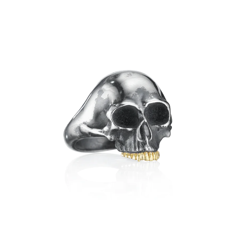 Black Skull Pinky Ring