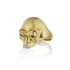Gold Skull Pinky Ring