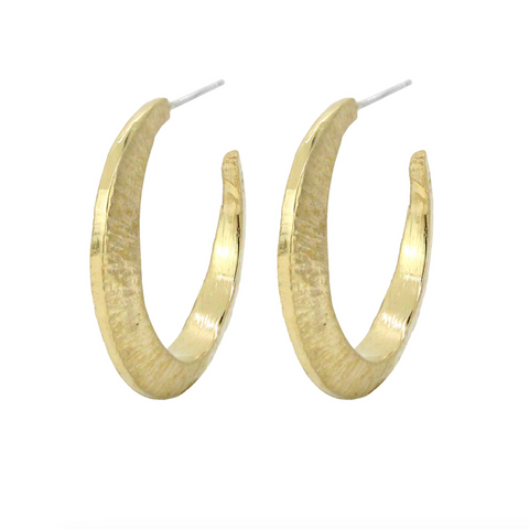 Nairobi Hoop Earrings, Bronze