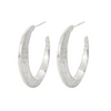 Nairobi Hoop Earrings, Silver