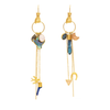 Hand Multi Charm Drop Earrings