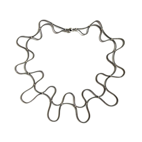 Lace - Maze Necklace, Silver