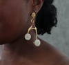 The Crossroads Bone Disc Earrings