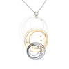 Grad Circle Triple Pendant Necklace