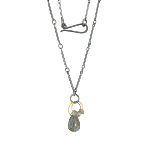 Mini Tangle Necklace, Labradorite