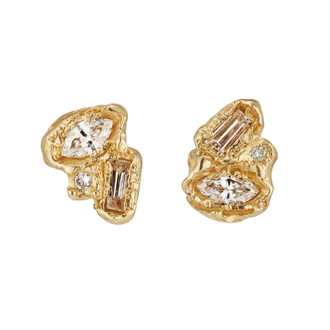 Legacy Mixed Diamond Scatter Stud Earrings