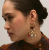 Bow Charm Balance Drop Earrings