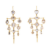 Multilayer Balance Victorian Drop Earrings, Crystal