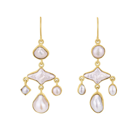 Pearl Balance Drop Earrings