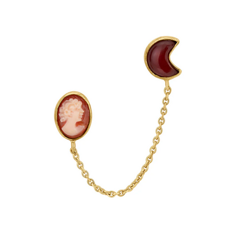 Cameo Double Stud Earring