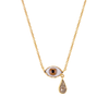 Teardrop Eye Necklace, Brown