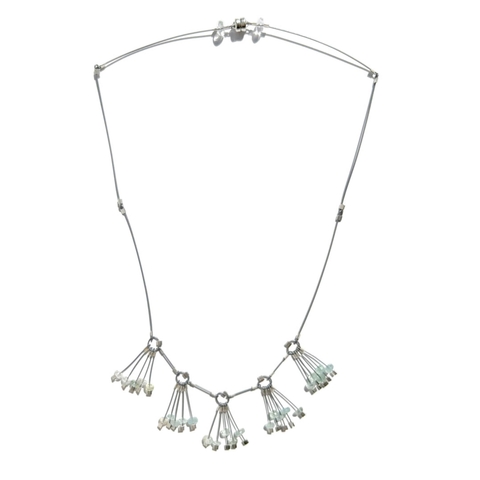 Tassel Necklace, Aquamarine