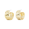 Dune Cuff Earrings, Bronze