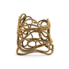 Lace Gust Zipper Bracelet, Gold