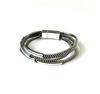 Tress and Curved Tubes Bracelet, Multiple Colors