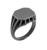 Asscher Signet Ring