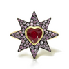 Radiant Heart Pinky Ring