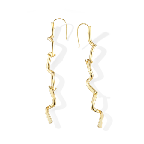 Articulated Particle Earrings