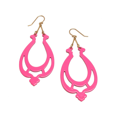 Silhouette Dangles, Pink