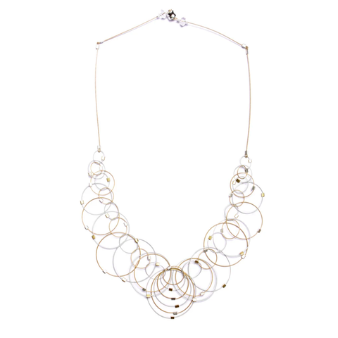 Dew Necklace, Silver/Gold