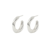 Maji Hoop Earrings, Silver