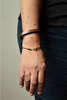 Sister Clasp Bracelet, Black Cord