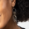 Feather Teardops Hook Earrings, Ombre (Mini)