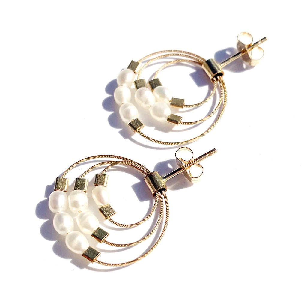 Trinity Post Earrings, Multiple Colors