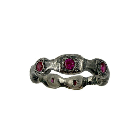 Wavy Ruby Ring