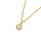 Brilliant Cut White Diamond Nugget Necklace