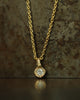 Brilliant Cut White Diamond Nugget Necklace