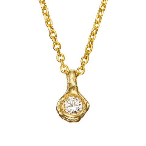 X .45ct Diamond Nugget Pendant