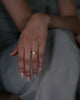 Oval White Diamond Solitaire Ring