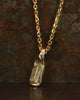 Baguette White Diamond Pendant Necklace