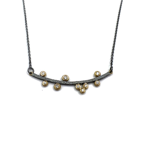 Diamond Bar Necklace