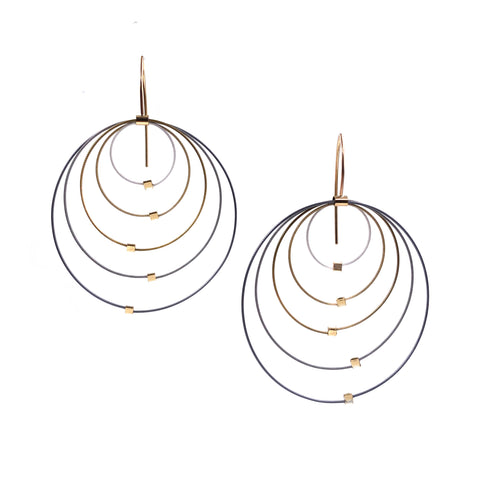 Bullseye Hook Earrings, Multiple Colors