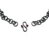 Handmade Condensed Charm Chain with Garnet S Hook
