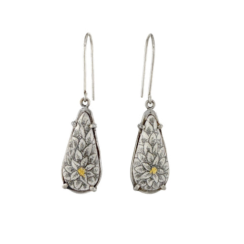 Teardrop Chrysanthemum Earrings
