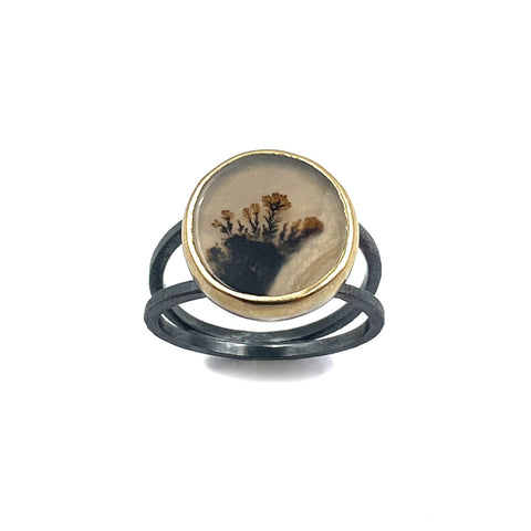 Dendritic Agate Ring