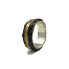 Double Antique Nail Ring with Gold Inlay