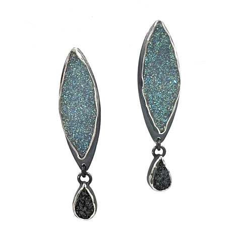 Cosmic Druzy Drop Earrings