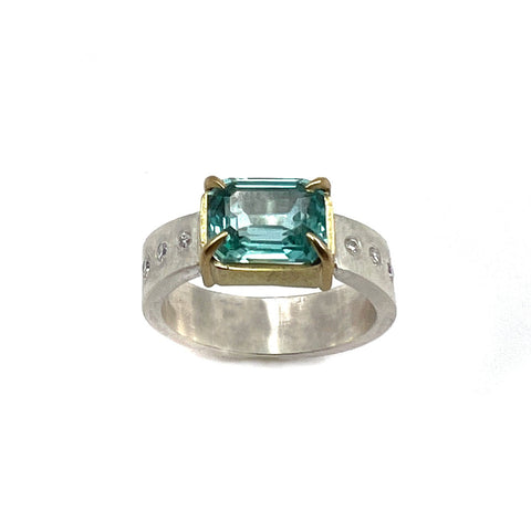 Tourmaline Rectangle Ring