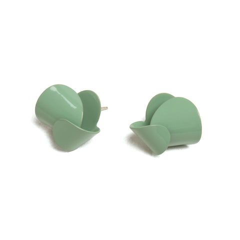 Folded Studs, Large, Willow