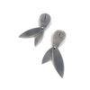 Silhouette Swing Earrings, Green Amethyst