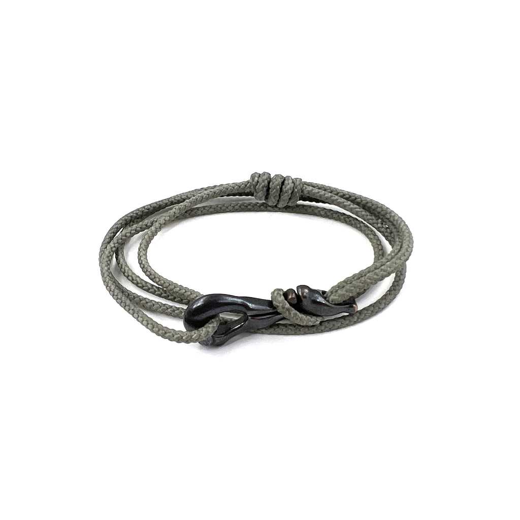 Pelican Clip Bracelet/Necklace, Shibuichi, Grey